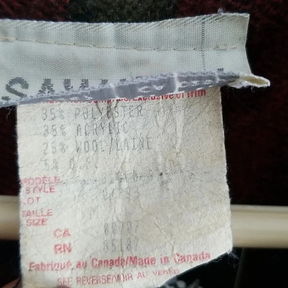 🇨🇦 Savannah Vintage 90s Wool Western Striped Shacket Coat Medium Large - Picture 4 of 4